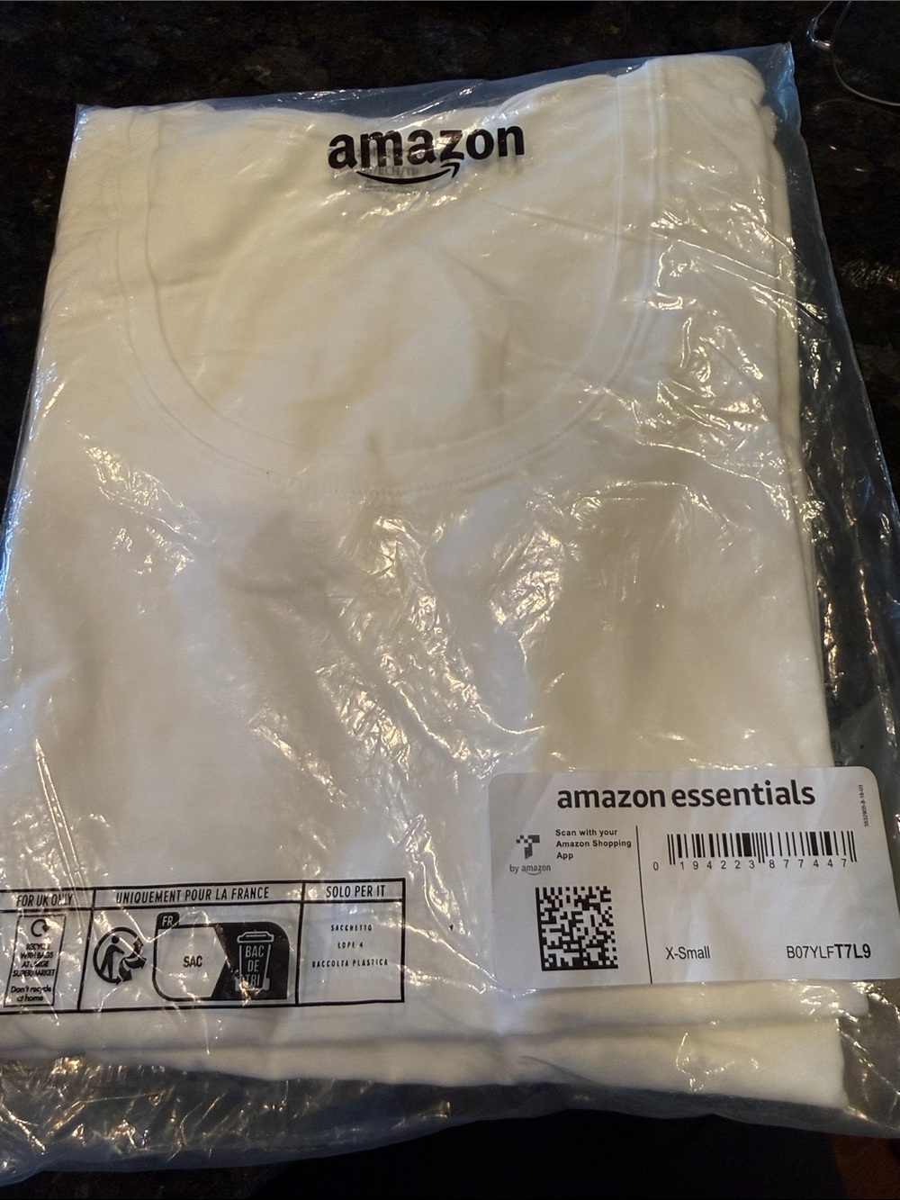 NWT Amazon Essentials White Crewneck Tee - Set of 2